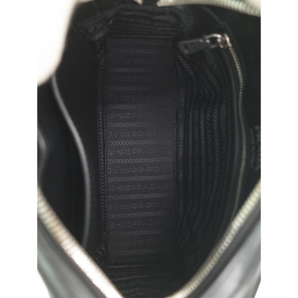 Prada Diagram Leather Bag Chain Shoulder Bag Black - Picture 3 of 9